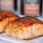 This Sherry Maple Glazed Salmon is the perfect combination of sweet and savory flavors! A easy & healthy dinner recipe with only 5 simple ingredients that's ready in less than 30 minutes.