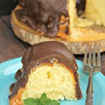 This easy Twix Cake tastes just like the classic candy bar!