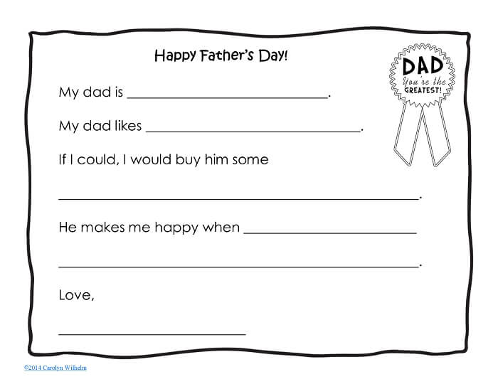 free fathers day printable Father's Day Card ideas