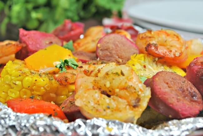 Cajun Shrimp Foil Packets are packed with bold flavors - an easy and healthy dinner ready in about 20 minutes!