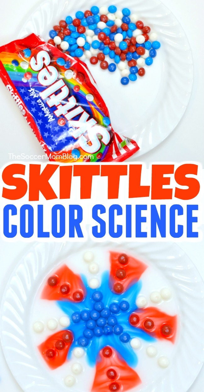 A magical Skittles experiment to explore colors, water stratification and more! A cool STEM activity perfect to do at home during the summer!