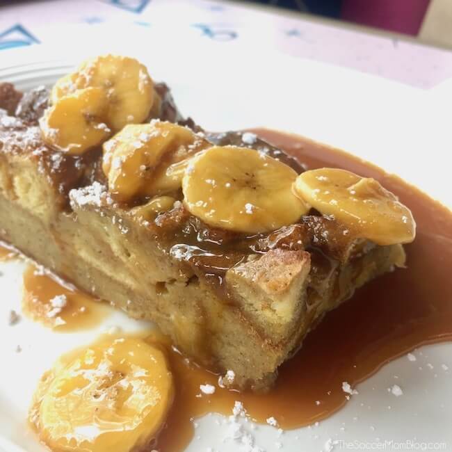 Caramel Banana French Toast - one of the best things to eat at Disneyland