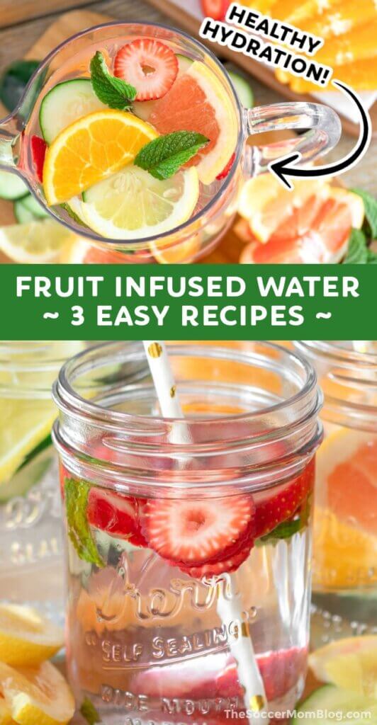 Fruit Infused Water Pinterest Image.