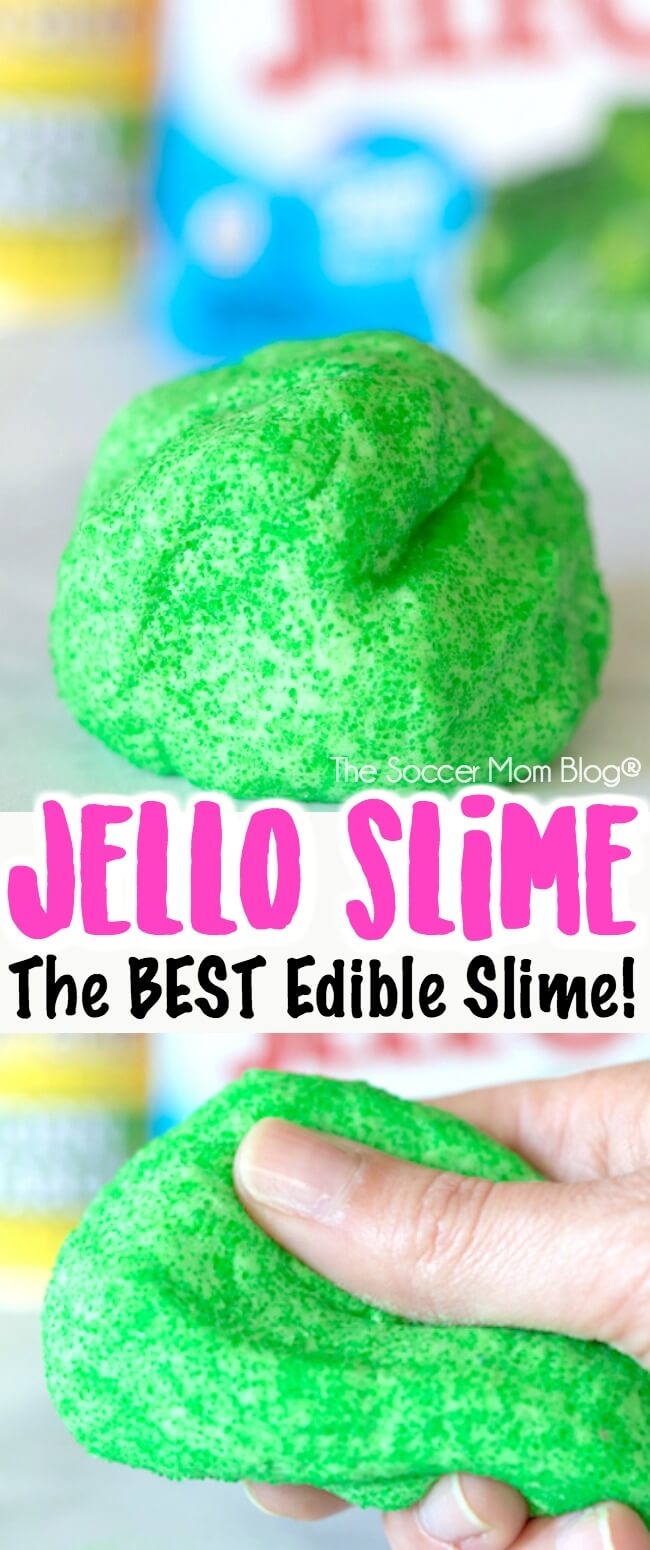 The original and BEST edible Jello slime recipe is only 3 ingredients and changes color when you mix it! Click for easy VIDEO tutorial & instructions.