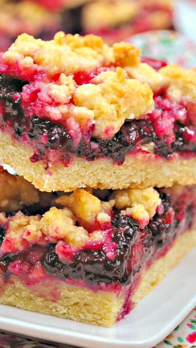 Blackberry Pie Bars are just like the classic summer treat, in a fabulous hand-held form!