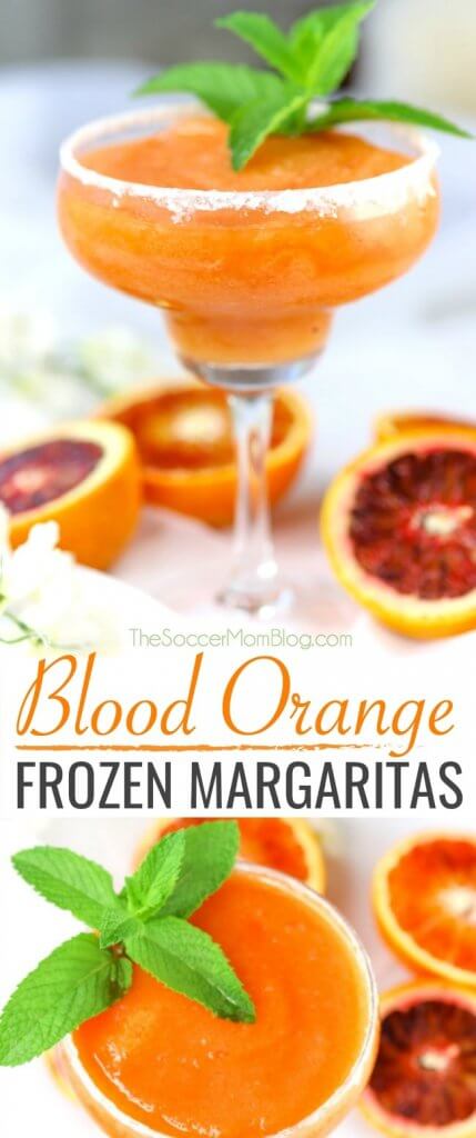 These vibrant Frozen Blood Orange Margaritas are one of the most beautiful cocktails ever!