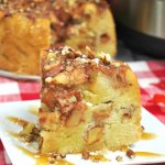 This set-it-and-forget-it Instant Pot Apple Cake is not only super easy, but super delicious! Four layers of moist cake and juicy apples in every bite!