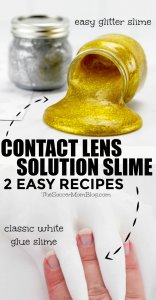 How to Make Slime with Contact Solution - 2 Easy Ways!