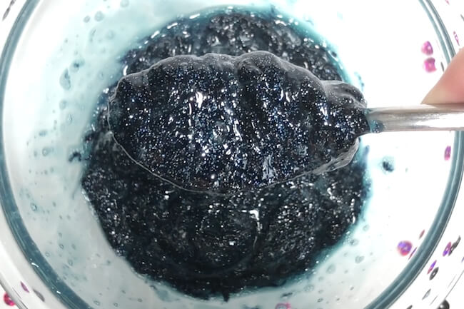 mixing up a batch of galaxy slime