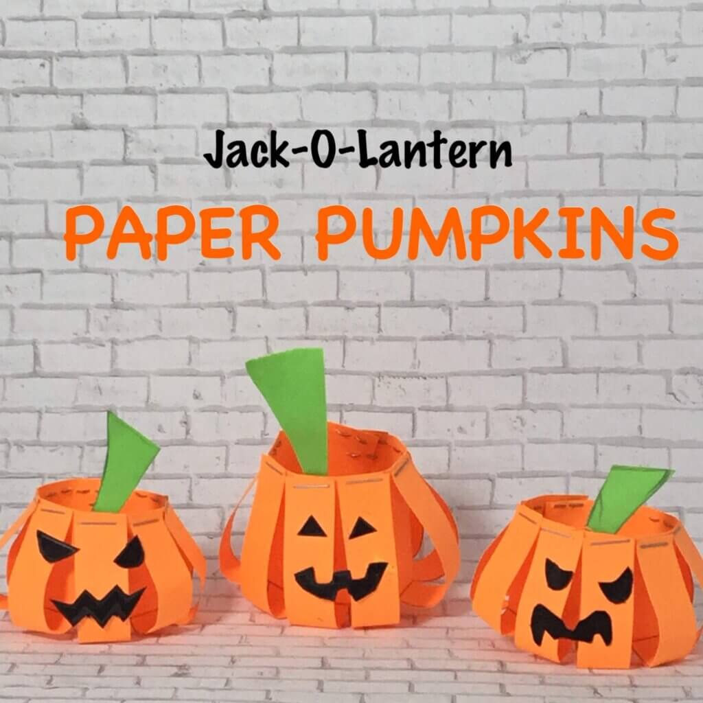 Jack ‘O Lantern Paper Pumpkin Finger Puppets