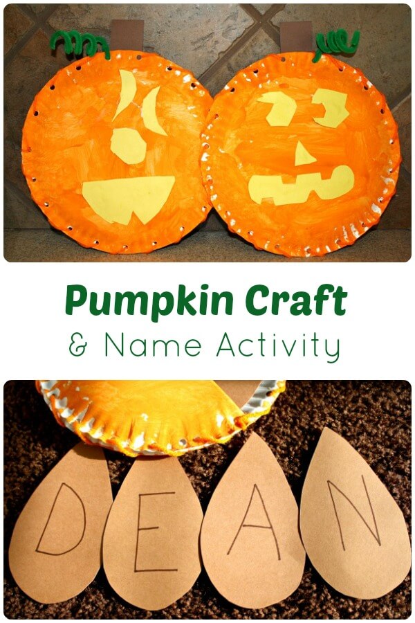 Pumpkin Name Craft