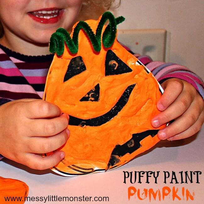 Puffy Paint Pumpkins