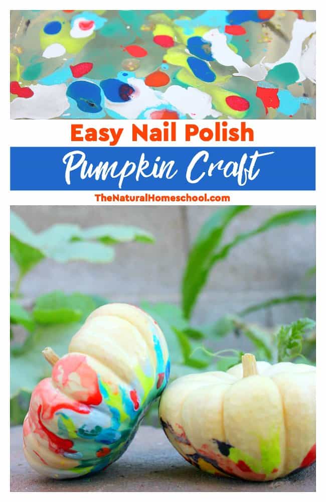 Nail Polish Painted Mini Pumpkins