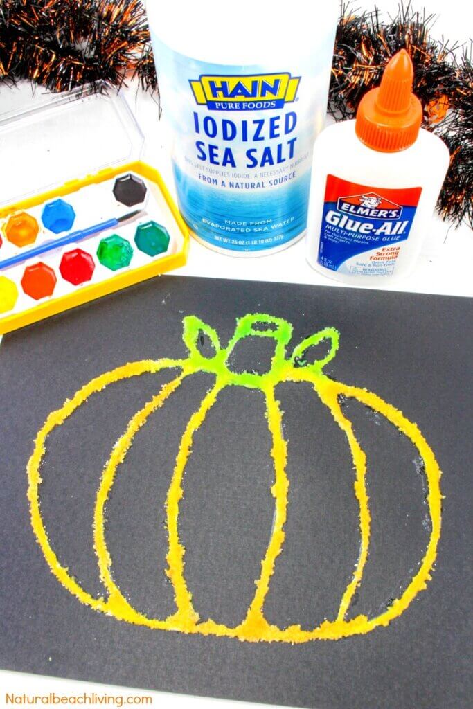 Pumpkin Salt Painting