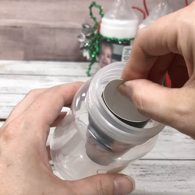 How to make a baby bottle ornament