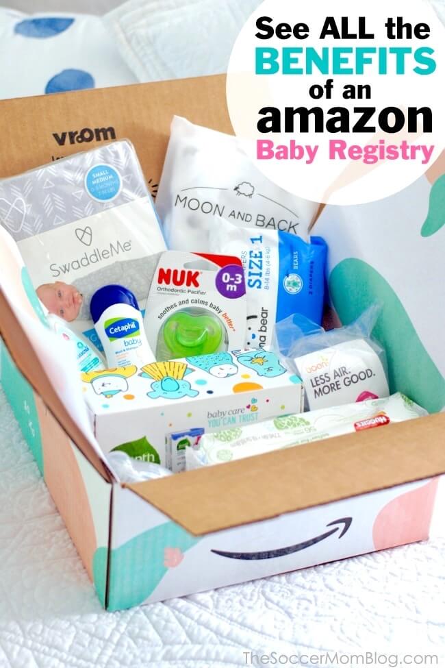 Click to see benefits of an Amazon Baby Registry
