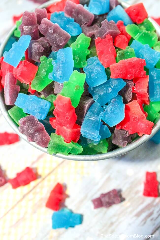 These delicious Homemade Gummy Bears are the perfect homemade candy treat!