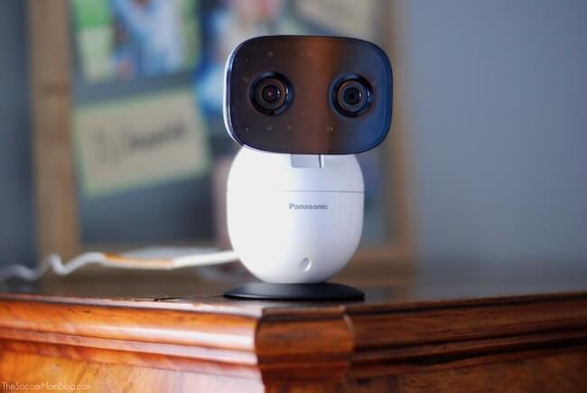Panasonic video baby camera is motion and sound activated