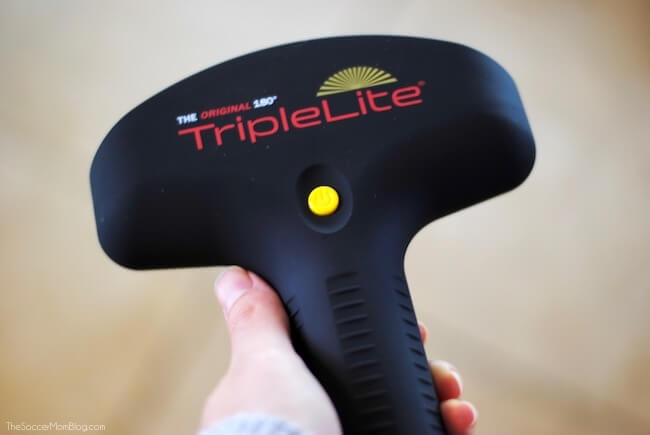 TripleLite flashlight with 180 degree visibility