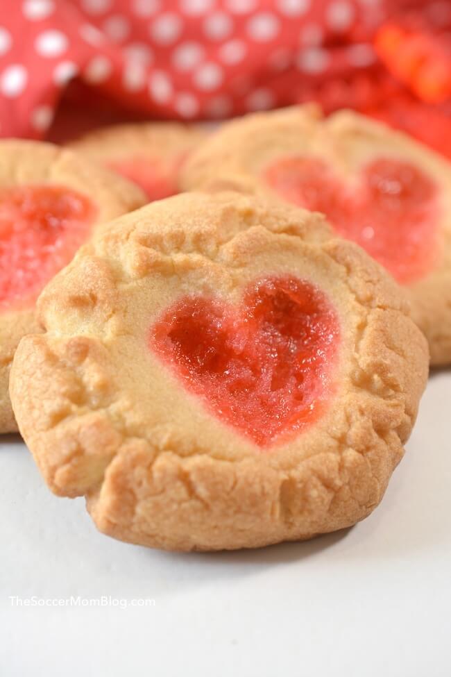 Whether you're making them with the kiddos or for your sweetheart, these Gummy Bear Heart Cookies are a cute and delicious Valentine's Day treat!
