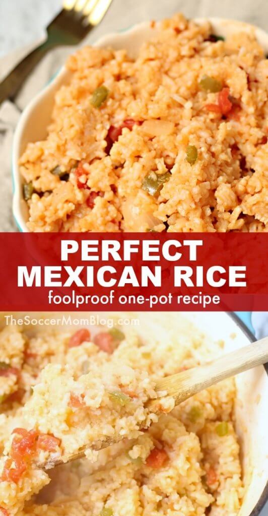 Our authentic Mexican Rice recipe - passed down through generations - is an easy one pot meal that pairs amazingly with all of your favorite comfort foods! Click for video tutorial!