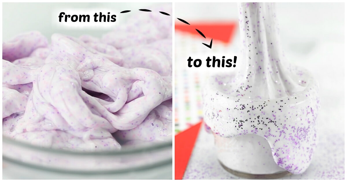How to fix hard slime in minutes with one simple ingredient. This trick can be used to fix overactivated slime, borax slime, rubberly slime and more!