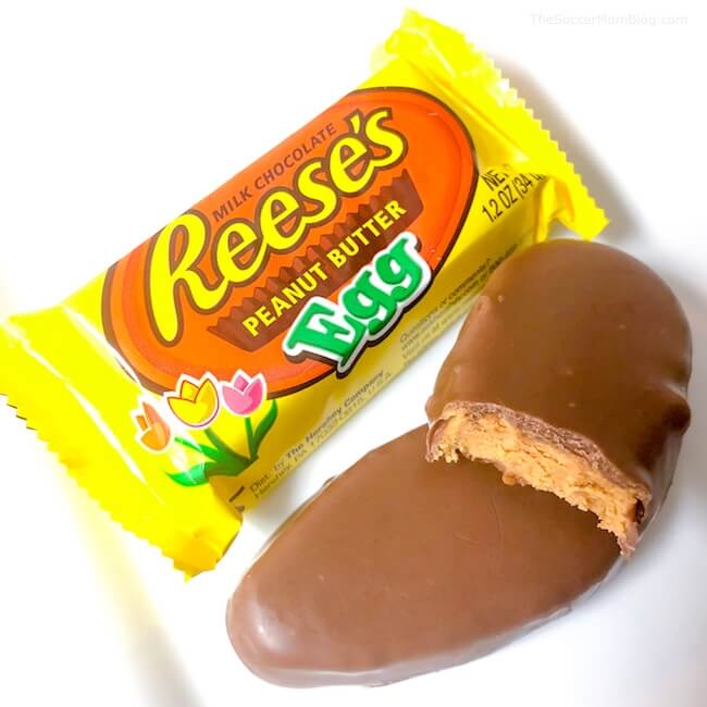 Reese's Peanut Butter Eggs in and out of package - voted best Easter candy