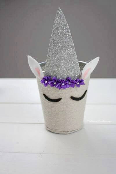 how to make a unicorn pencil holder