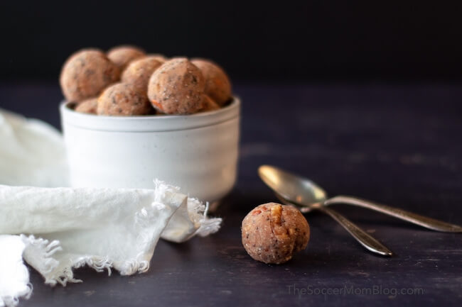 These low carb protein balls are packed with healthy fats, protein, and fiber for sustainable energy! Plus they taste amazing and are super easy to make! Try them and see why they are one of our favorite easy keto recipes!