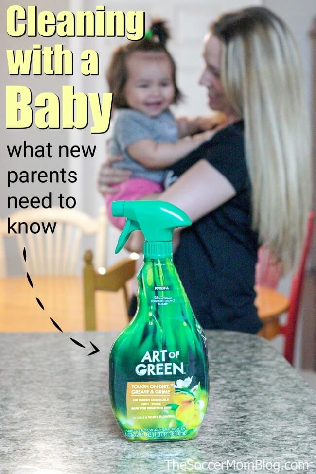 What new parents need to know about baby safe cleaning and why we made the switch to green cleaning products.