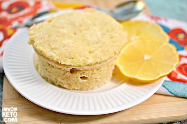 90-Second Keto Lemon Mug Cake