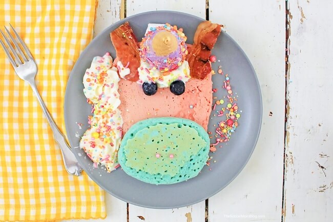 These Unicorn Pancakes are not only the most adorable breakfast you'll ever eat, but they also taste as good as they look!