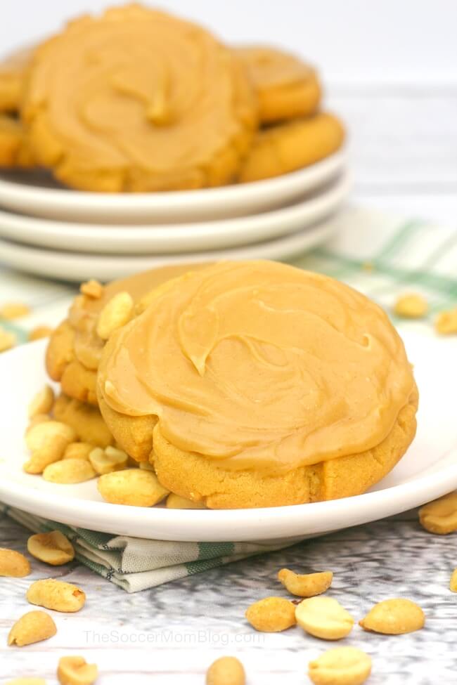 Peanut butter fans rejoice! These Peanut Butter Texas Sheet Cake cookies are the ultimate peanut butter cookie recipe!