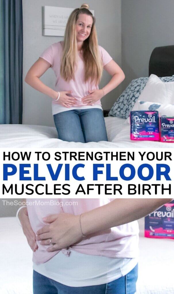 How to strengthen pelvic floor muscles after childbirth and reduce related postpartum side effects such as light bladder leaks.
