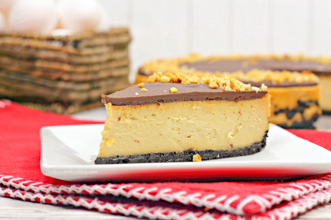 This Peanut Butter Cheesecake is perfect for the peanut butter lover in your life!