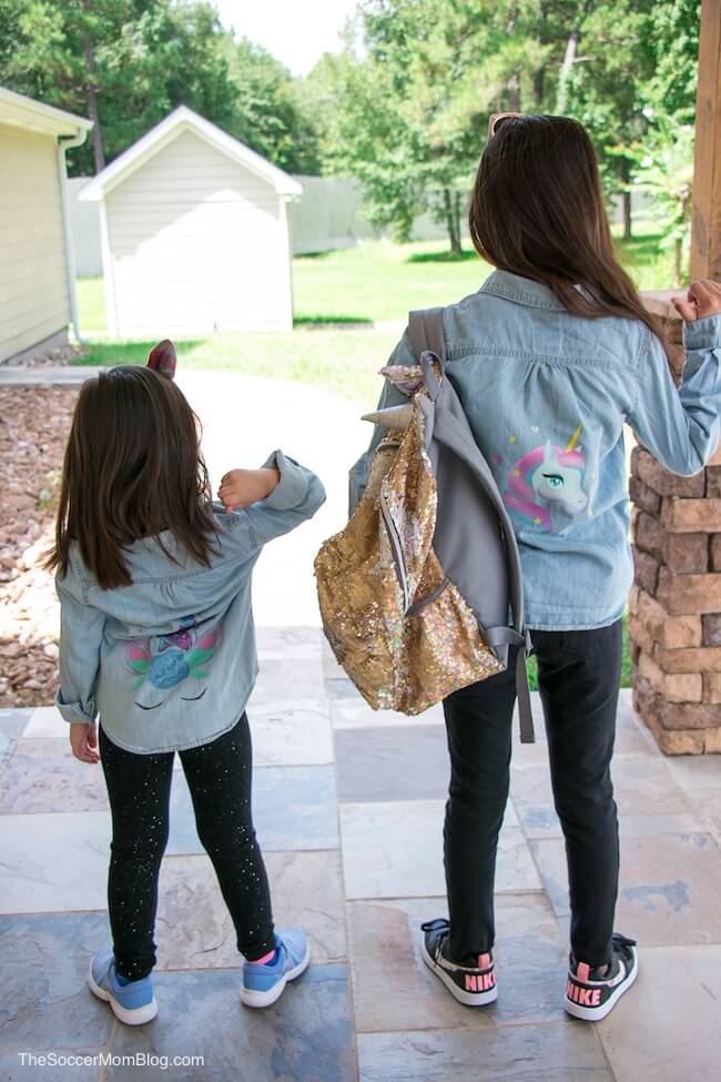 How to use a Cricut Maker and Cricut EasyPress as a total beginner, plus our very first project just in time for back to school - custom unicorn jean jackets!