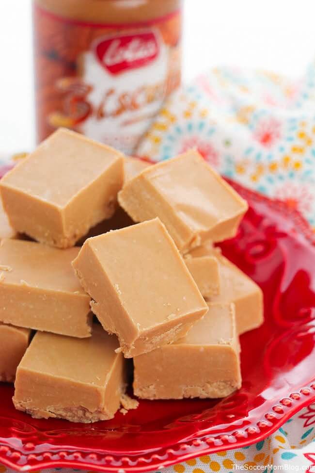If you love cookie butter then you've GOT to try this easy Biscoff Fudge! Only 2 ingredients!