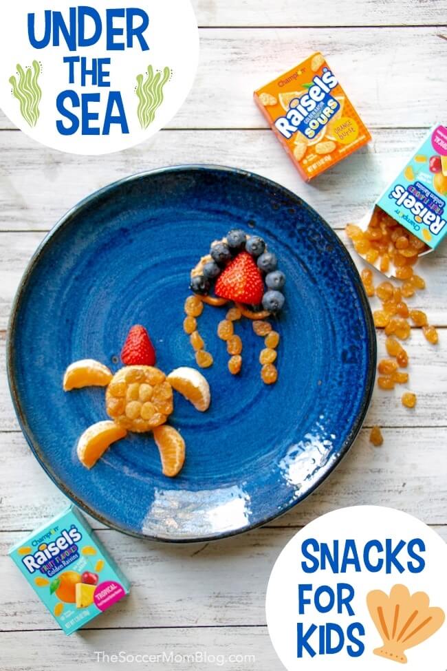 If you're looking for snack ideas for an under the sea theme or simply want to make after school snacking more fun, these under the sea snack ideas for kids are easy to make, wholesome, and super cute!