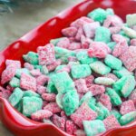 This adorable Christmas Muddy Buddies recipe is a fun and festive treat that everyone in your family is sure to love!