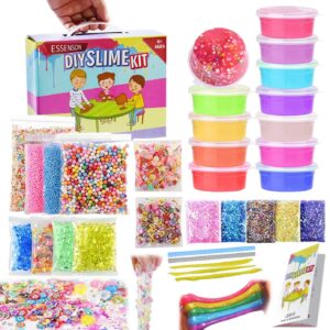 Everything Included to Create Your Own Slime Slime Kitchen DIY Gift idea Mega Slime Factory Kit 28 pcs Super-Stretchy Multicolored 