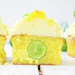 cupcake filled with a key lime slice