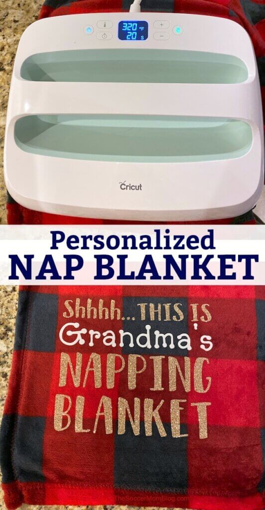 Personalized blankets make a great gift idea, but they can be quite pricey to purchase! We'll show you how to make your own DIY nap blanket and how to use heat transfer vinyl on fleece blankets with an easy step-by-step guide.