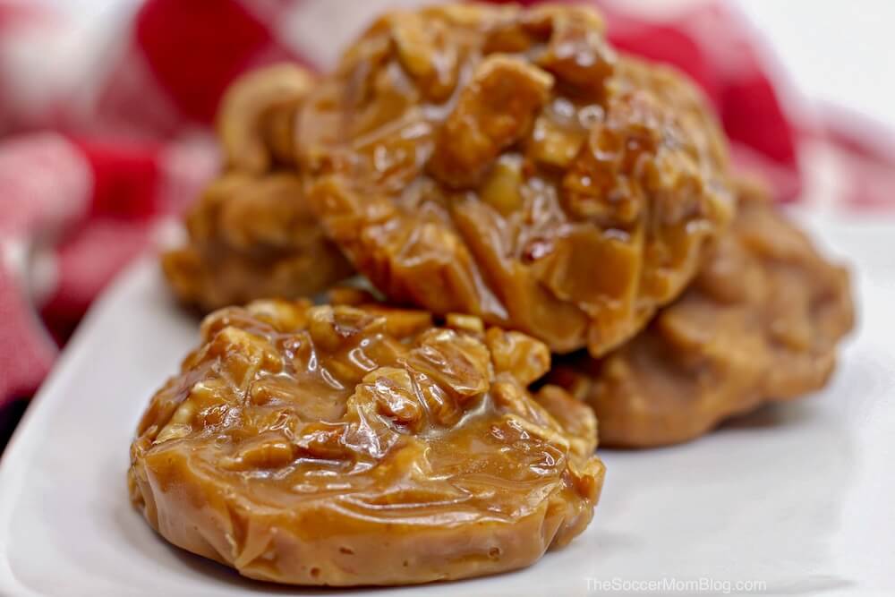 stack of pralines on plate