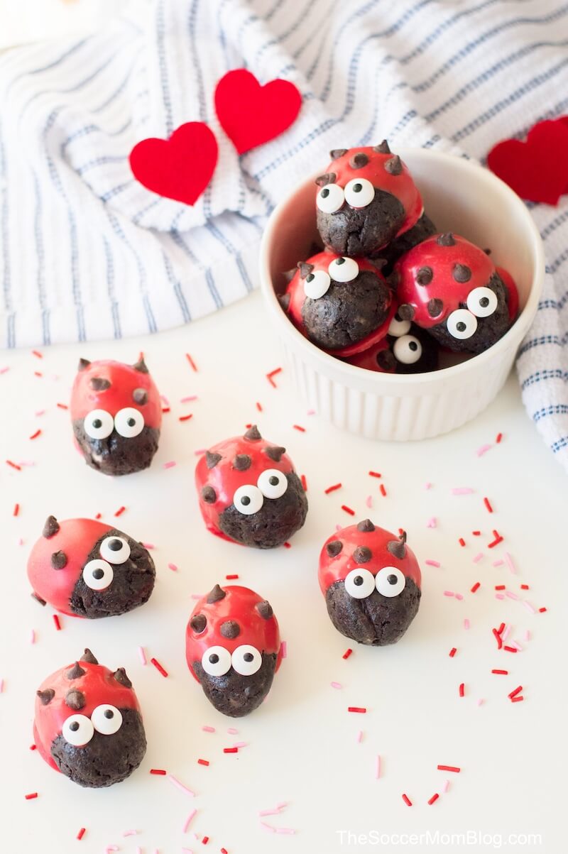 These adorable Ladybug Oreo Truffles are a sweet treat that's perfect for the love bug in your life!