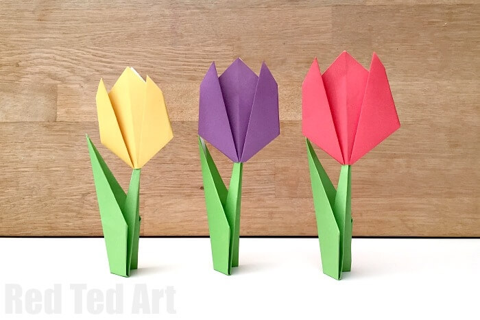 paper tulips craft