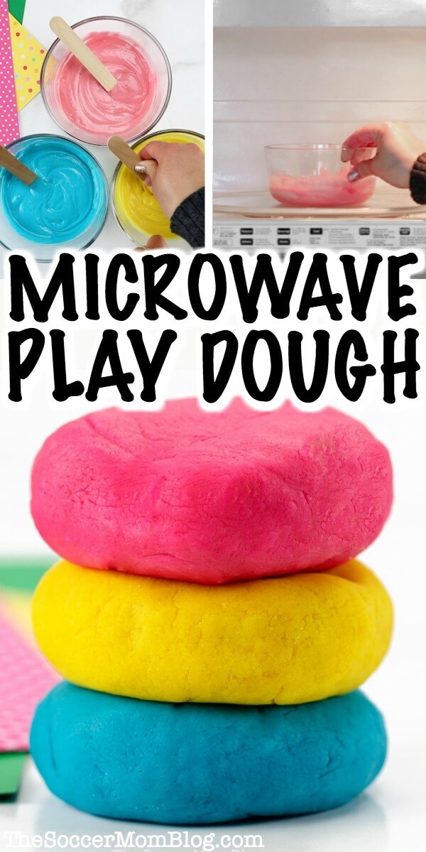 Microwave Play Dough - Ready in 2 Minutes! | The Soccer Mom Blog