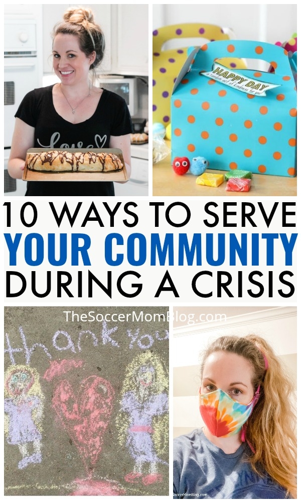 Simple, but thoughtful ways to help your community during a crisis -- even when you're staying close to home!