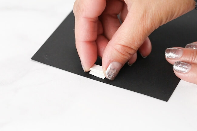 making a pop-up card with folded paper