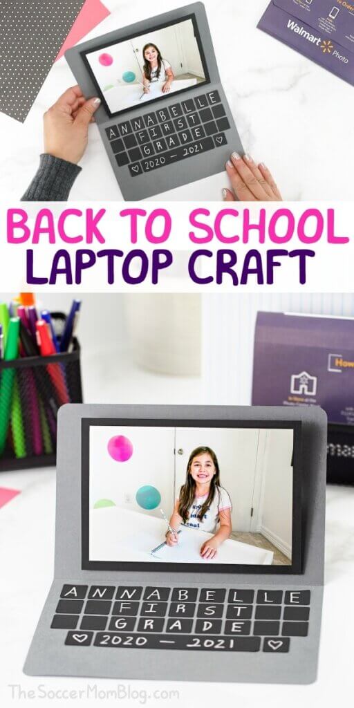 laptop craft for back to school