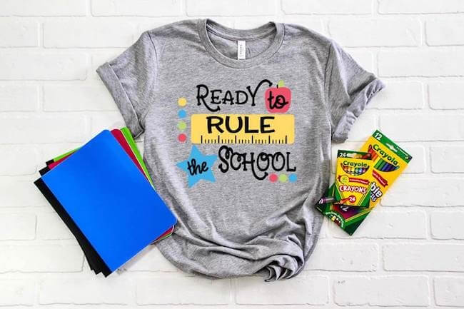 rule the school teacher shirt